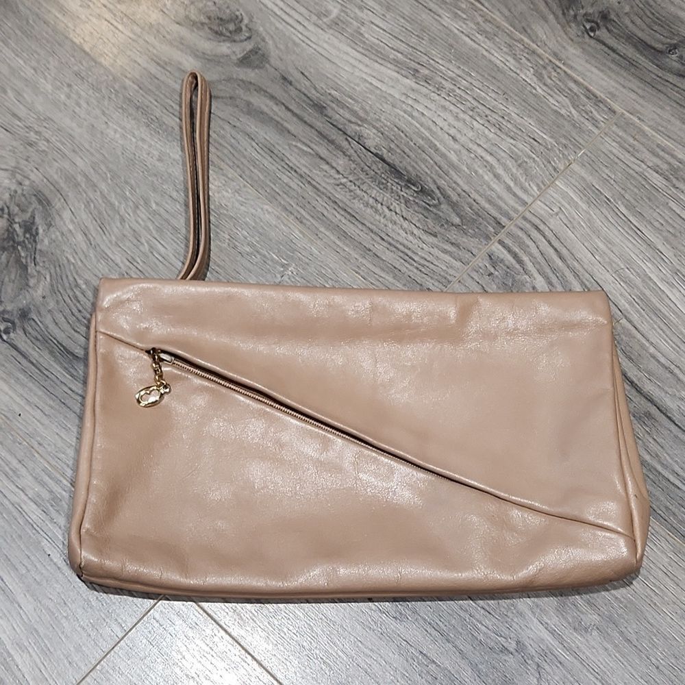 Vintage VERY SOFT XL Leather Clutch Wristlet Bag